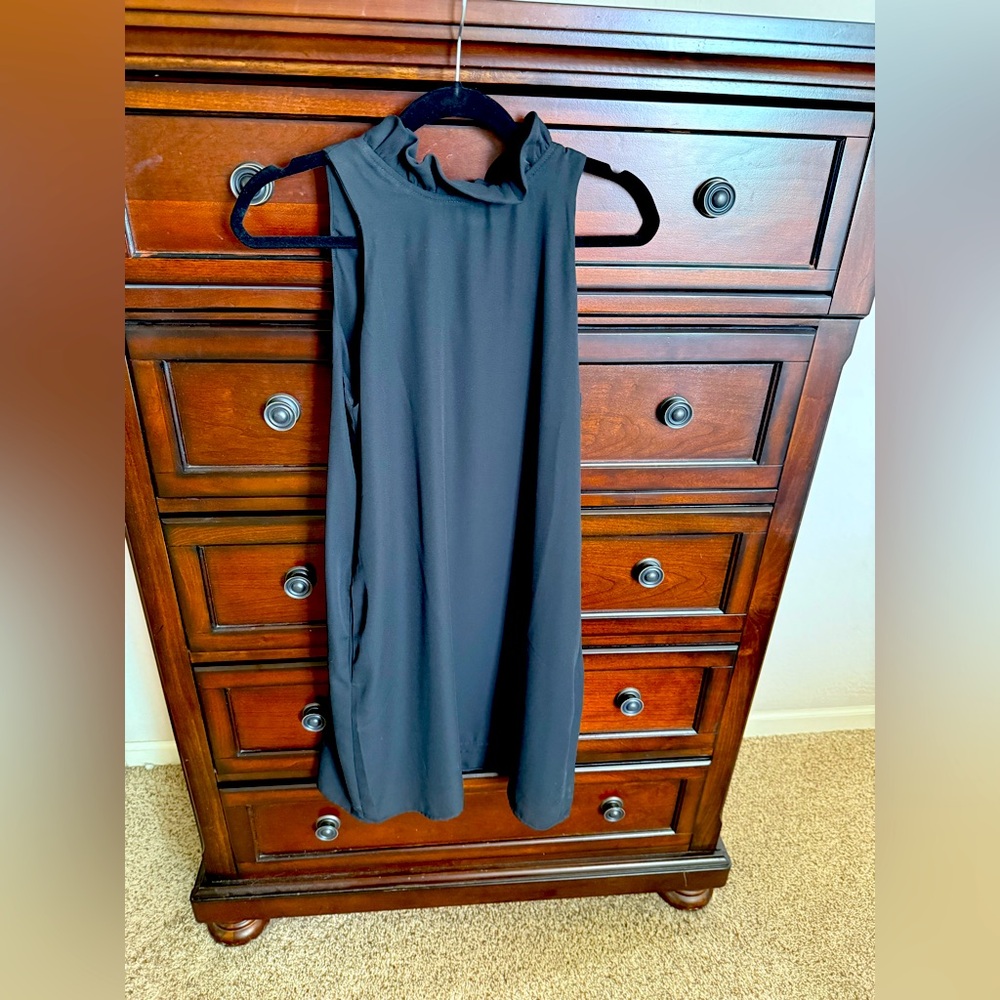 Black trapeze style dress